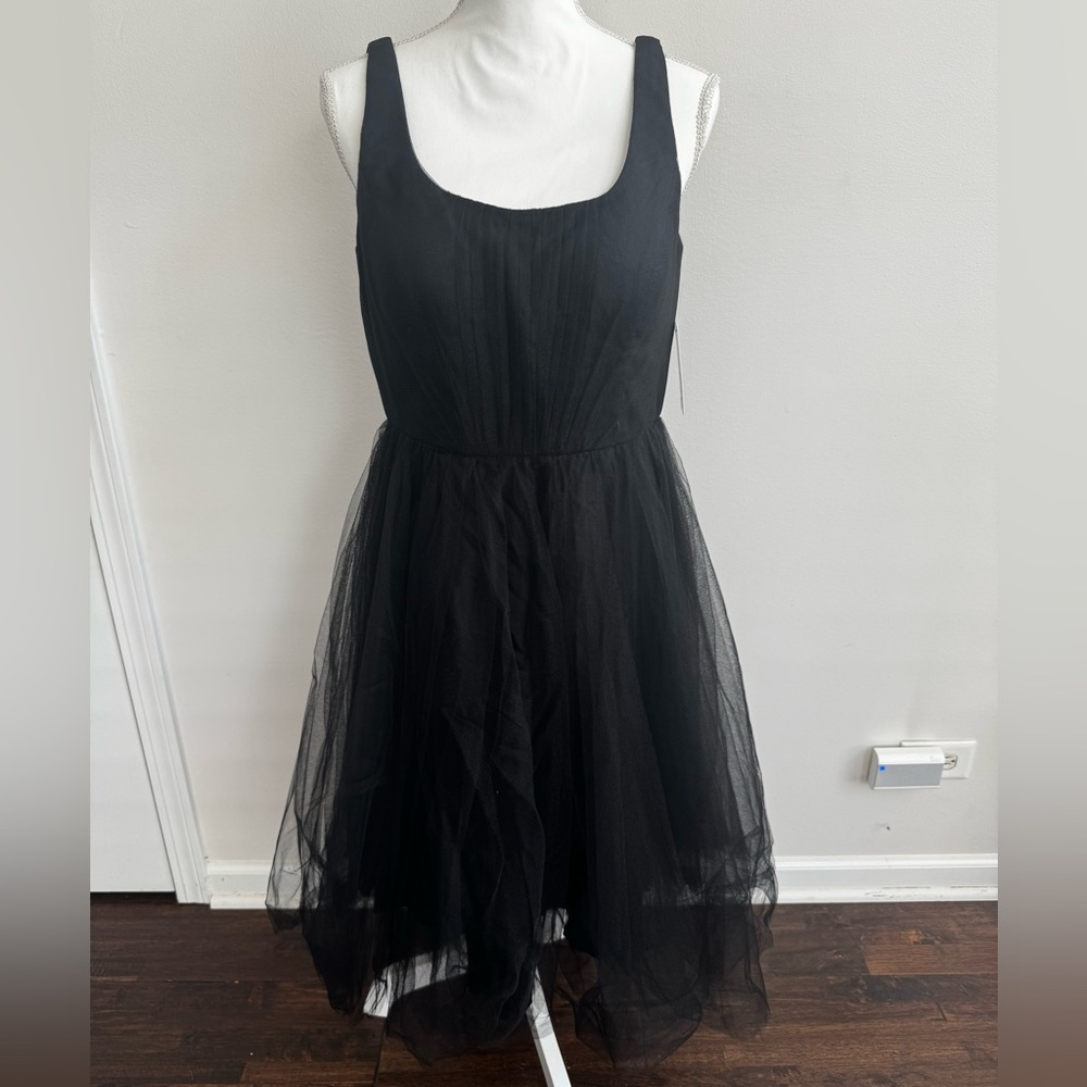 Donna Morgan Black Textured Dress